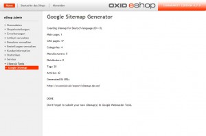 Google Sitemap Generator