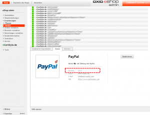 OXID PayPal Version