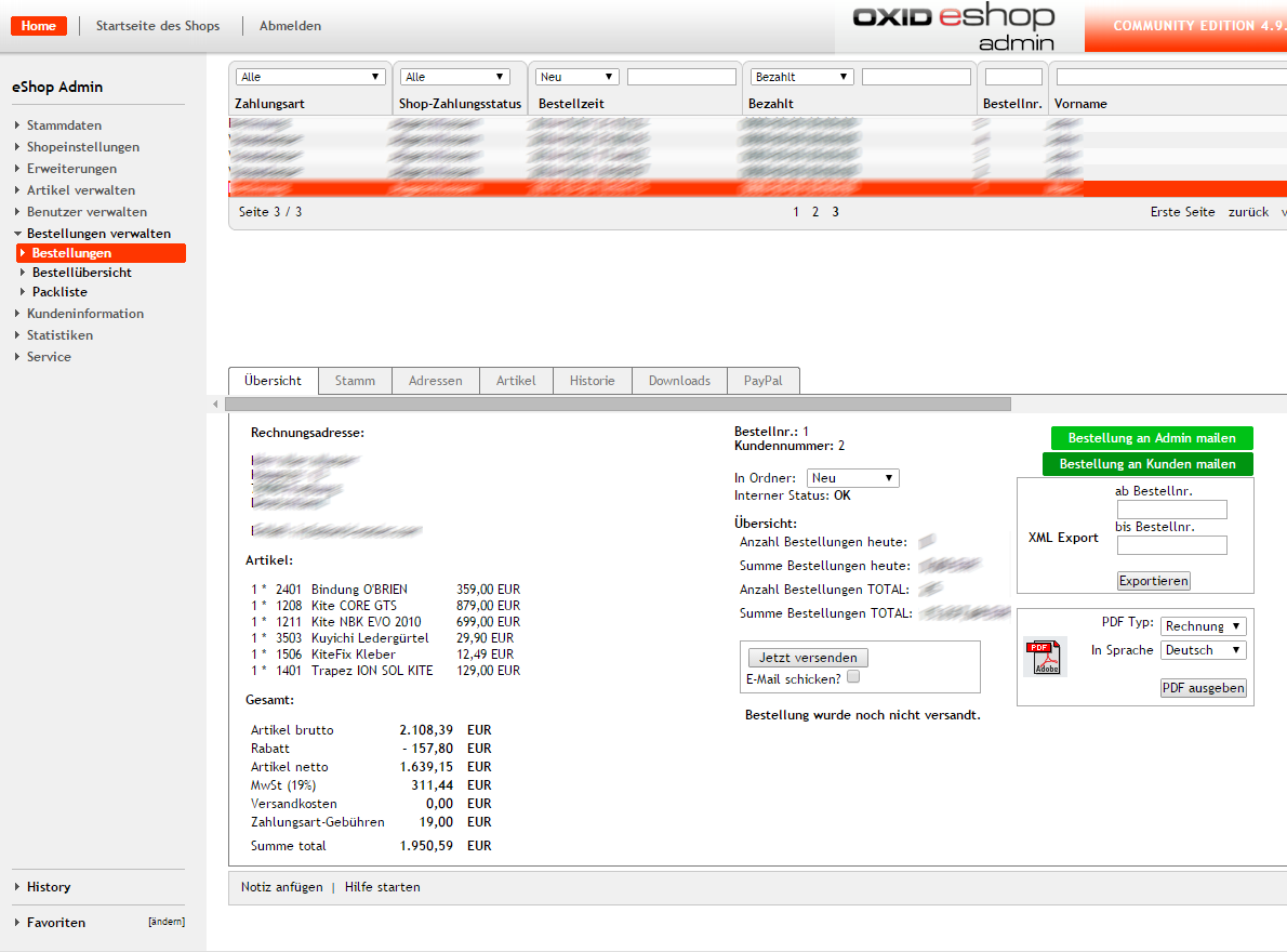 Modulupdate: easyBackendOrder 1.8
