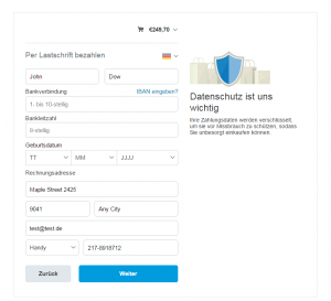 PayPal Plus Lastschrift