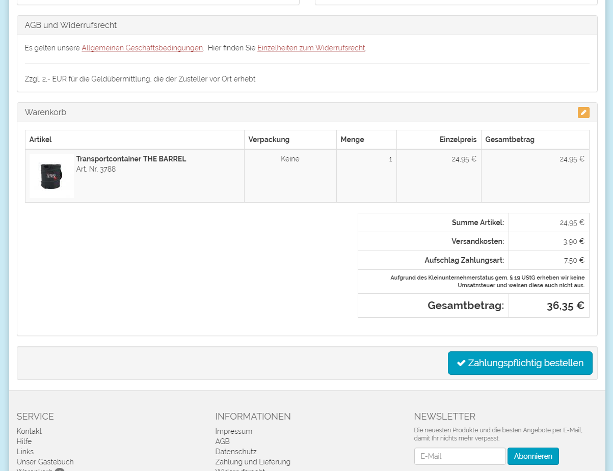 Update: Modul Kleinunternehmer v1.10 mit Flow-Support