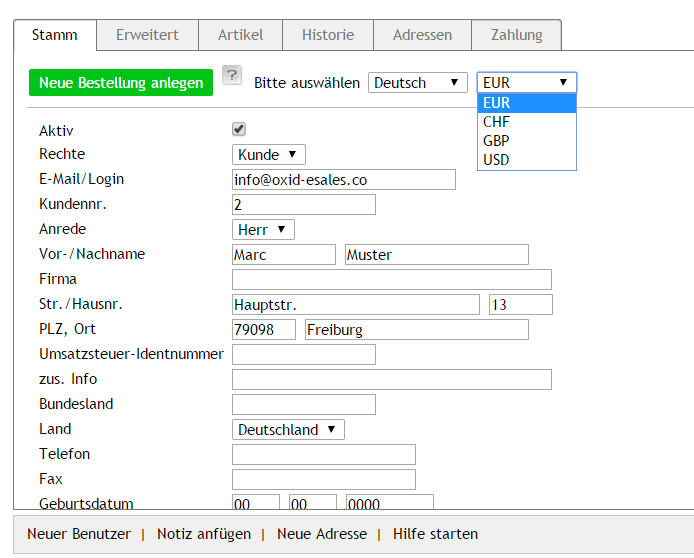 Update 1.10 für das Modul easyBackendOrder