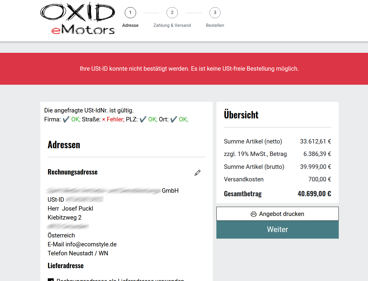 USt-ID Onlineprüfung – Sicher verkaufen ins EU-Ausland mit OXID eShop